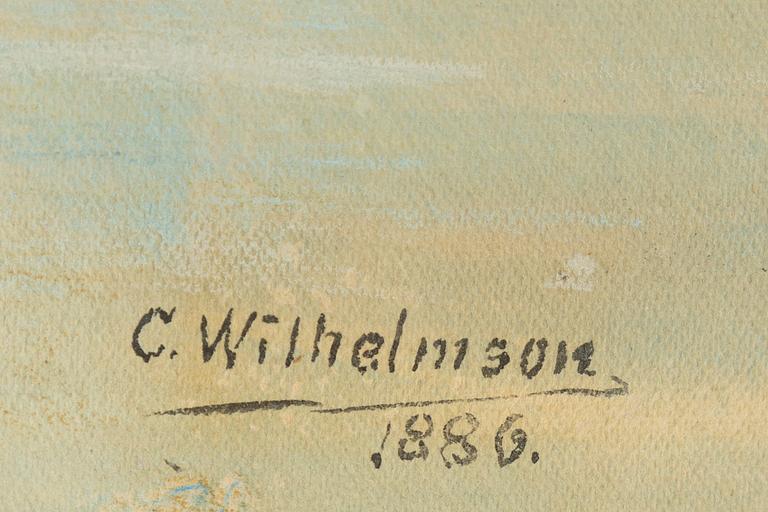 Carl Wilhelmson, Båt på redden, Medelhavet.