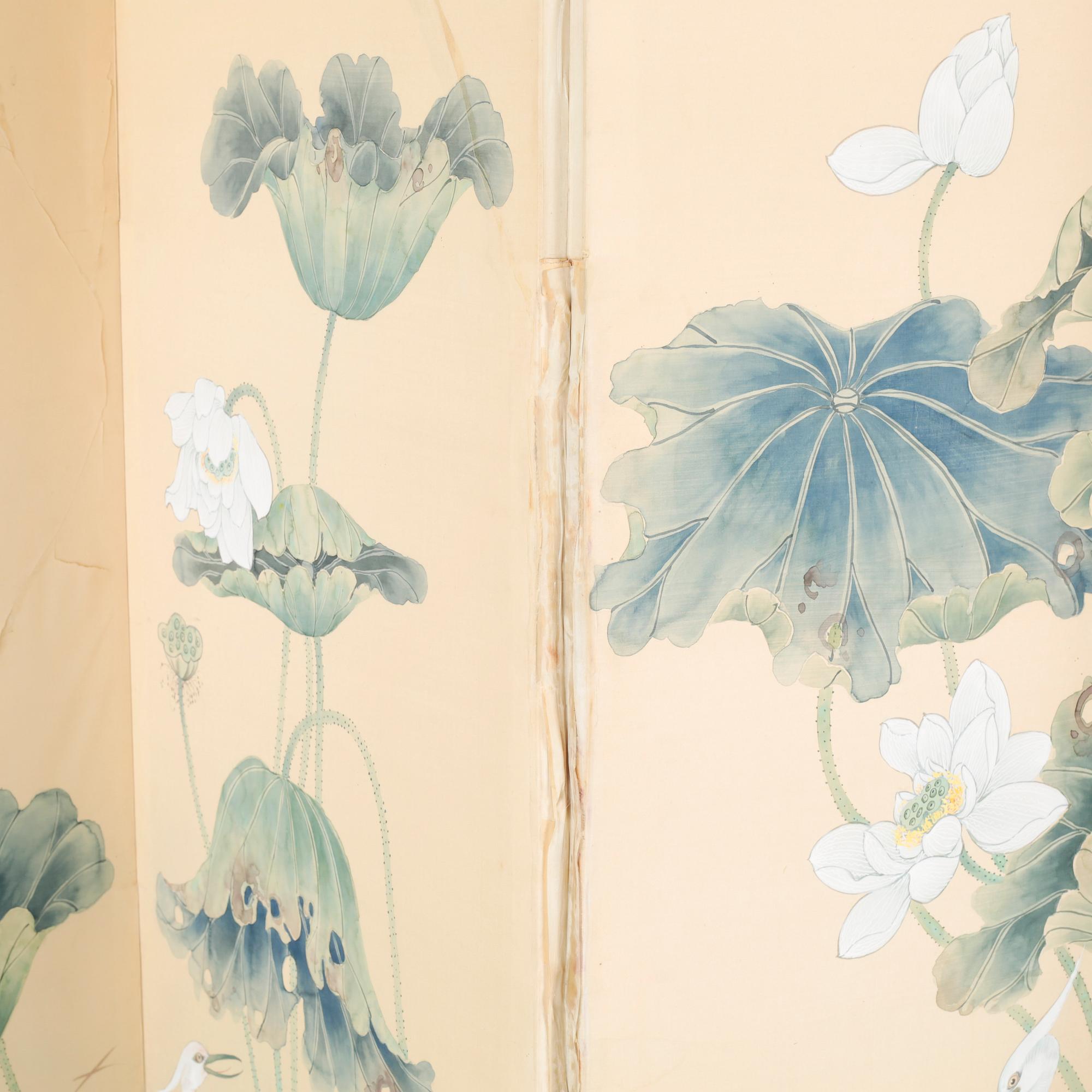 A japan folding screen, 20th century.