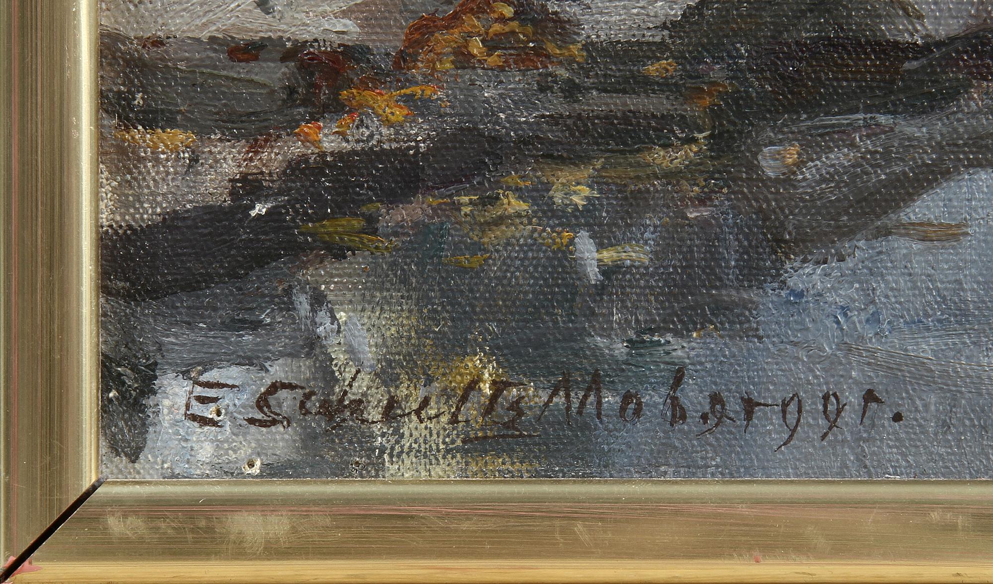 ELSA SCHULTZ-MOBERGER, olja på duk, sign.