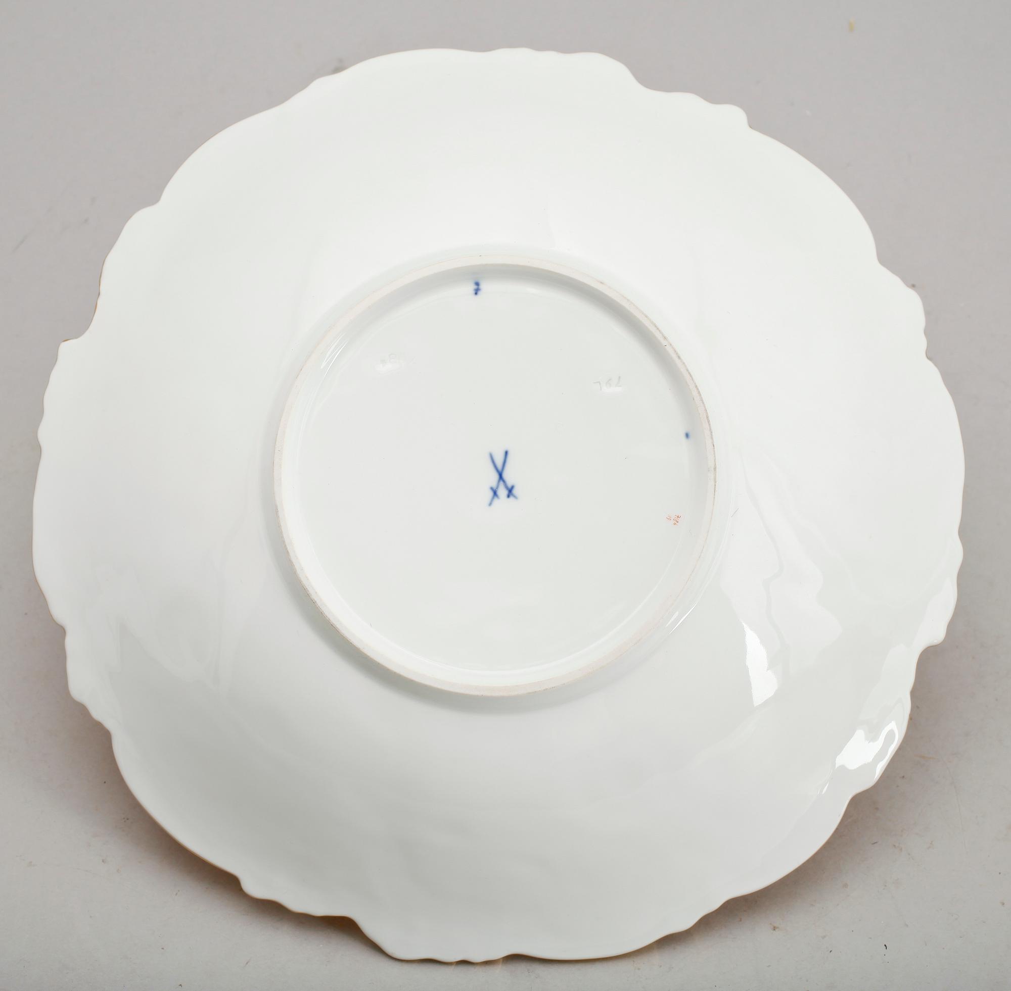 SKÅLFAT, porslin, Meissen, 1900-talets mitt.