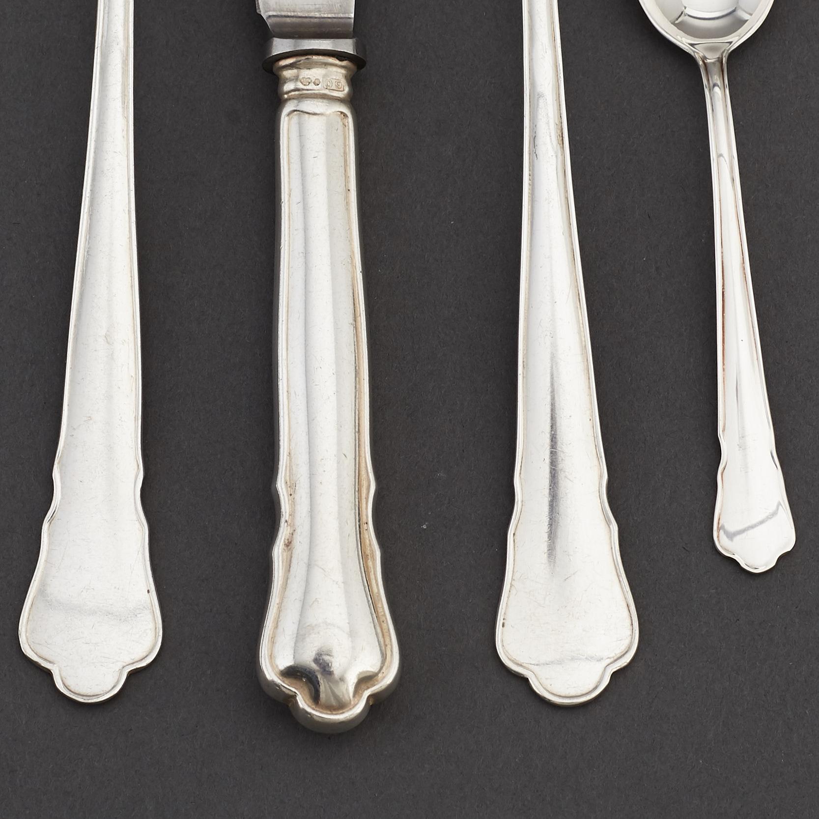 A silver cutlery, 'Chippendale' GAB, some Stockholm 1964.