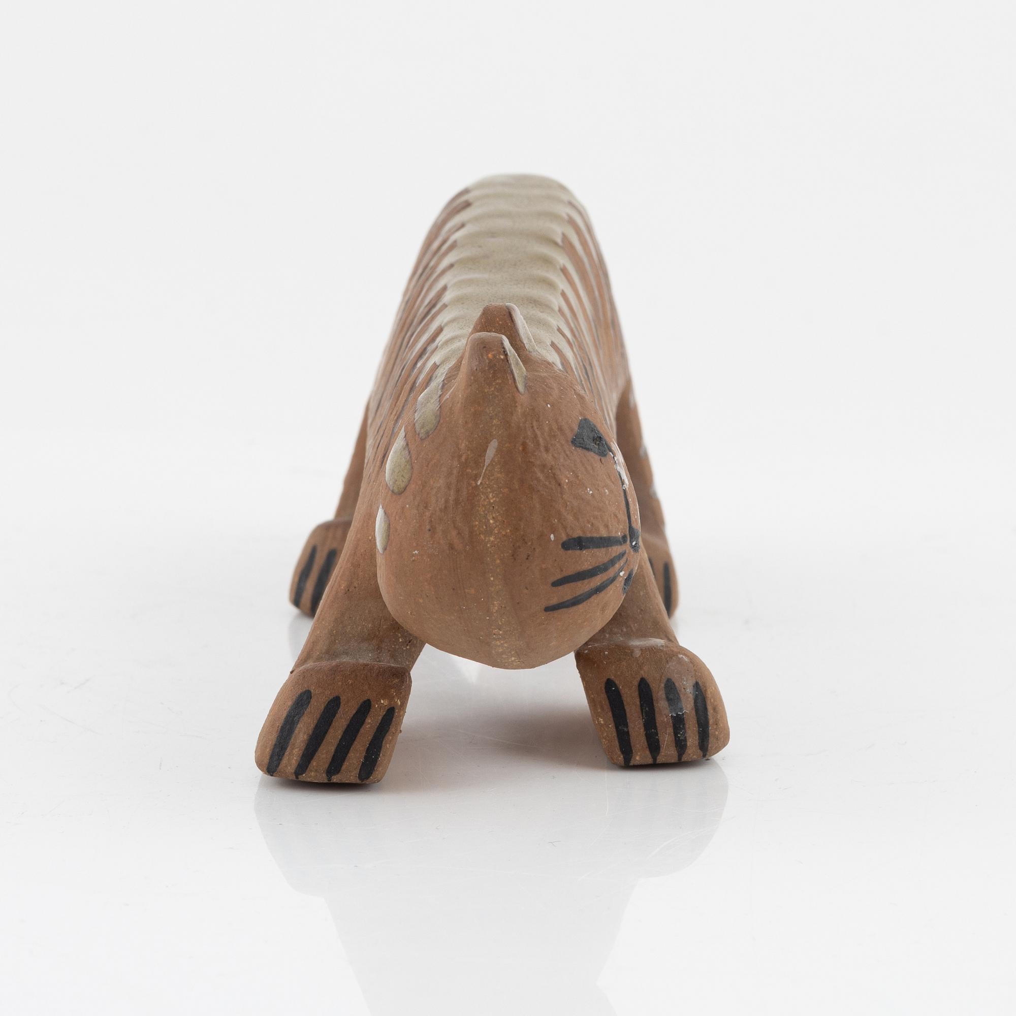 Lisa Larson, figurin, "Tiger" ur serien "Afrika", Gustavsberg.