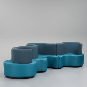 Verner Panton, a "Cloverleaf" sofa, Verpan international, Denmark, post 1969.