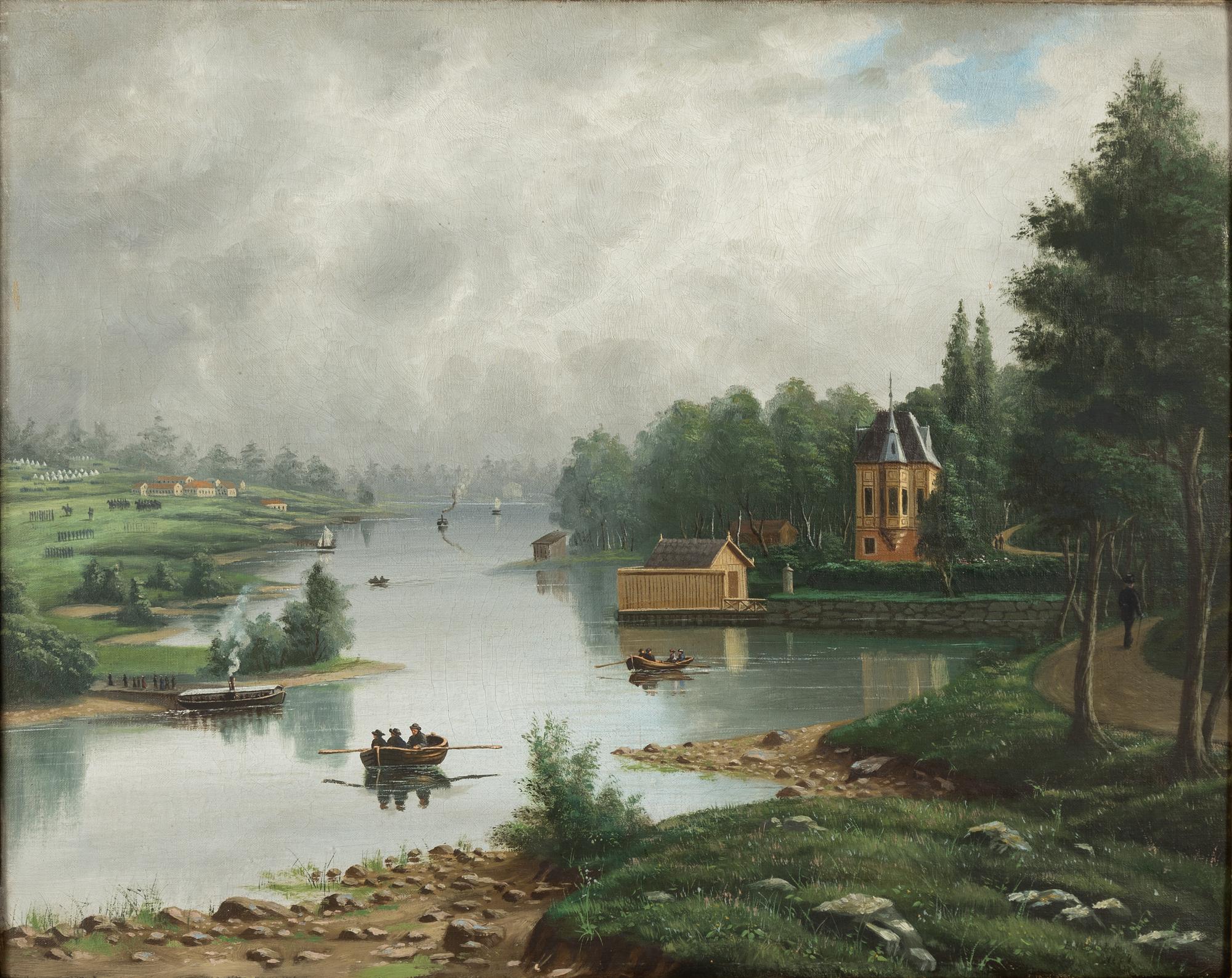Svensk konstnär, 1800-tal, Sirishov på Djurgården.