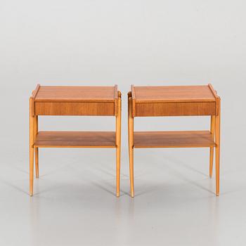 A pair of bedside table, AB Carlström & Co. Möbelfabrik, late 20th century,
