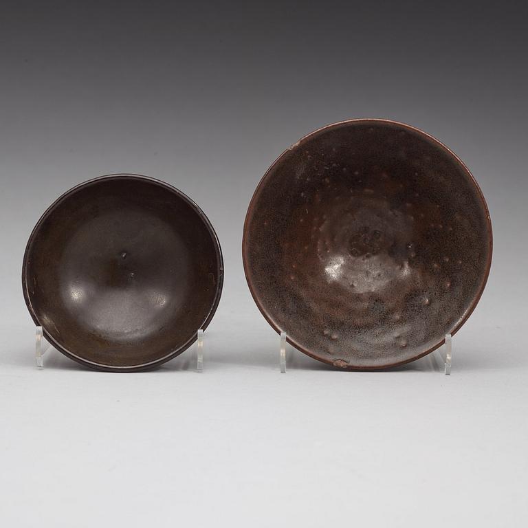 Two brown glazed bowls, Song dynasty (960-1279).