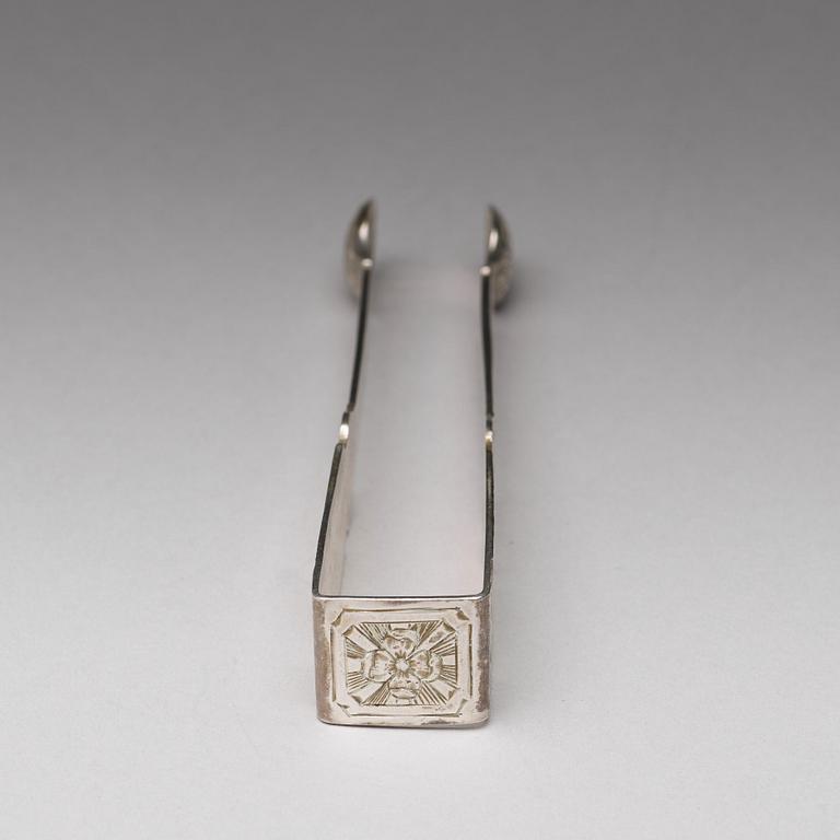 Lars Boye, sockertång, silver, Stockholm (verksam 1762-1784(1795)). Gustaviansk.