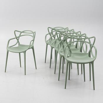 Philippe Starck, & Eugeni Quitllet, six 'Masters' chairs, Kartell, Italy.