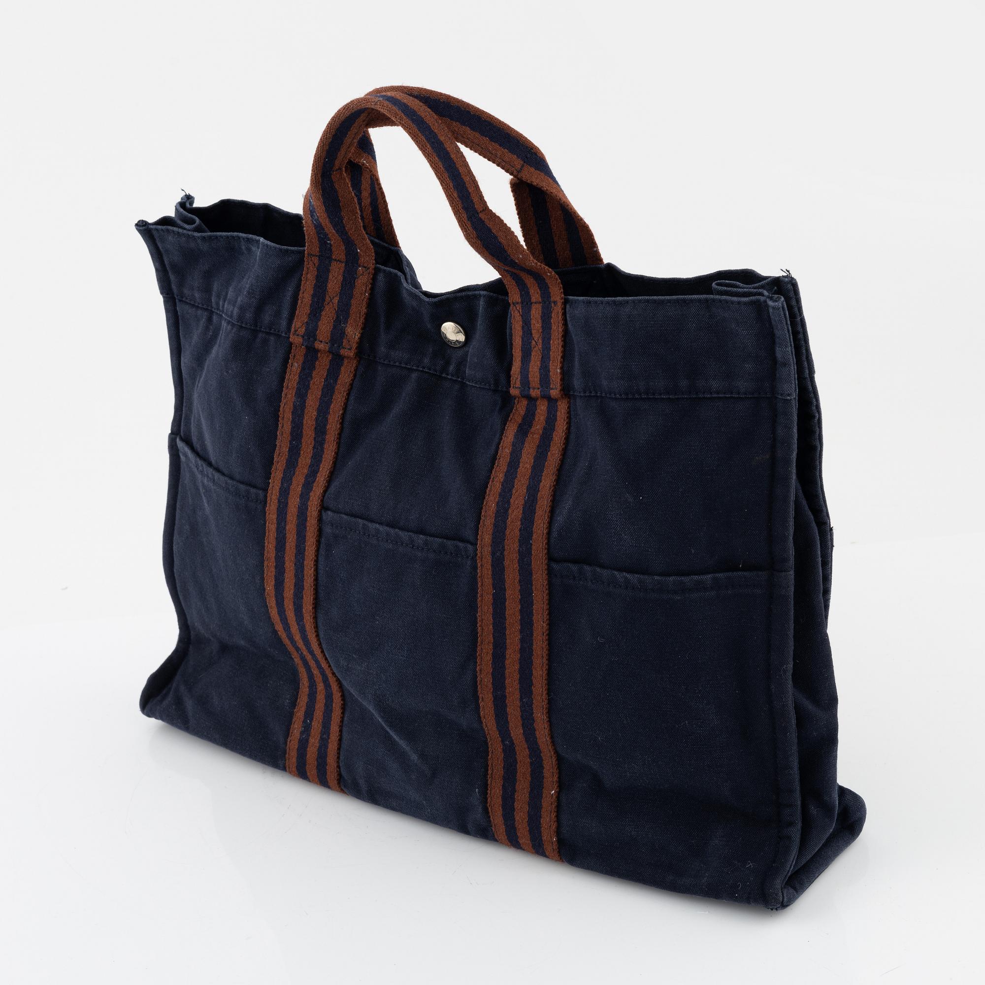 Hermès, A cotton bag "Fourre Tout".