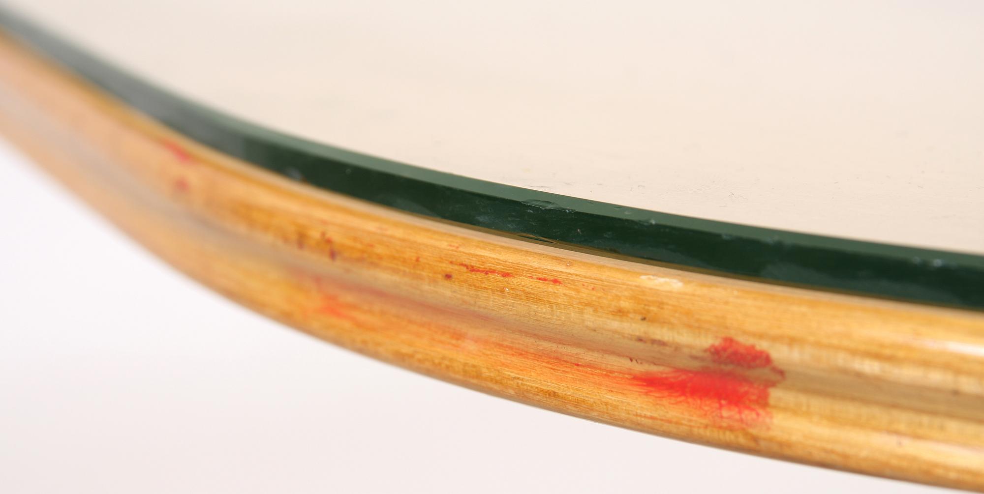 FÅTÖLJER, ett par samt BORD, 1940-tal.