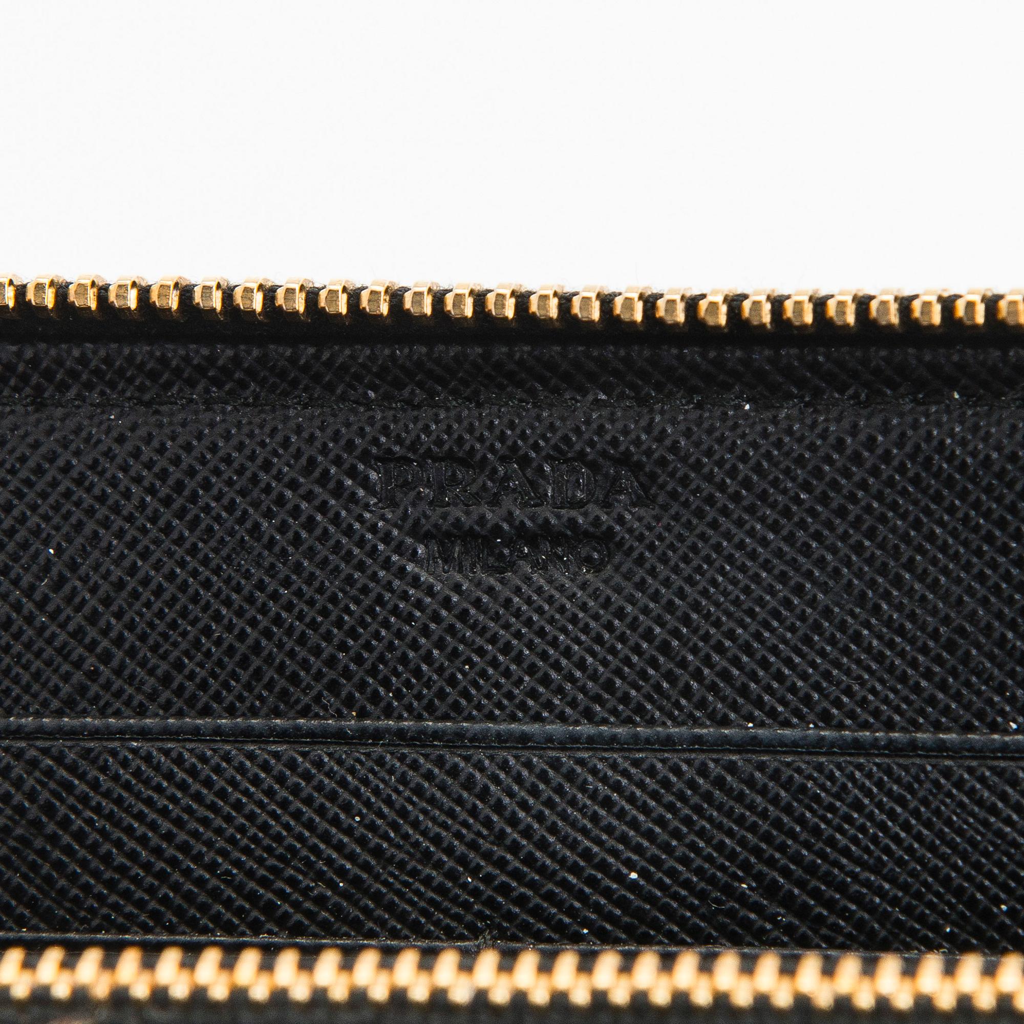 Prada, a wallet.