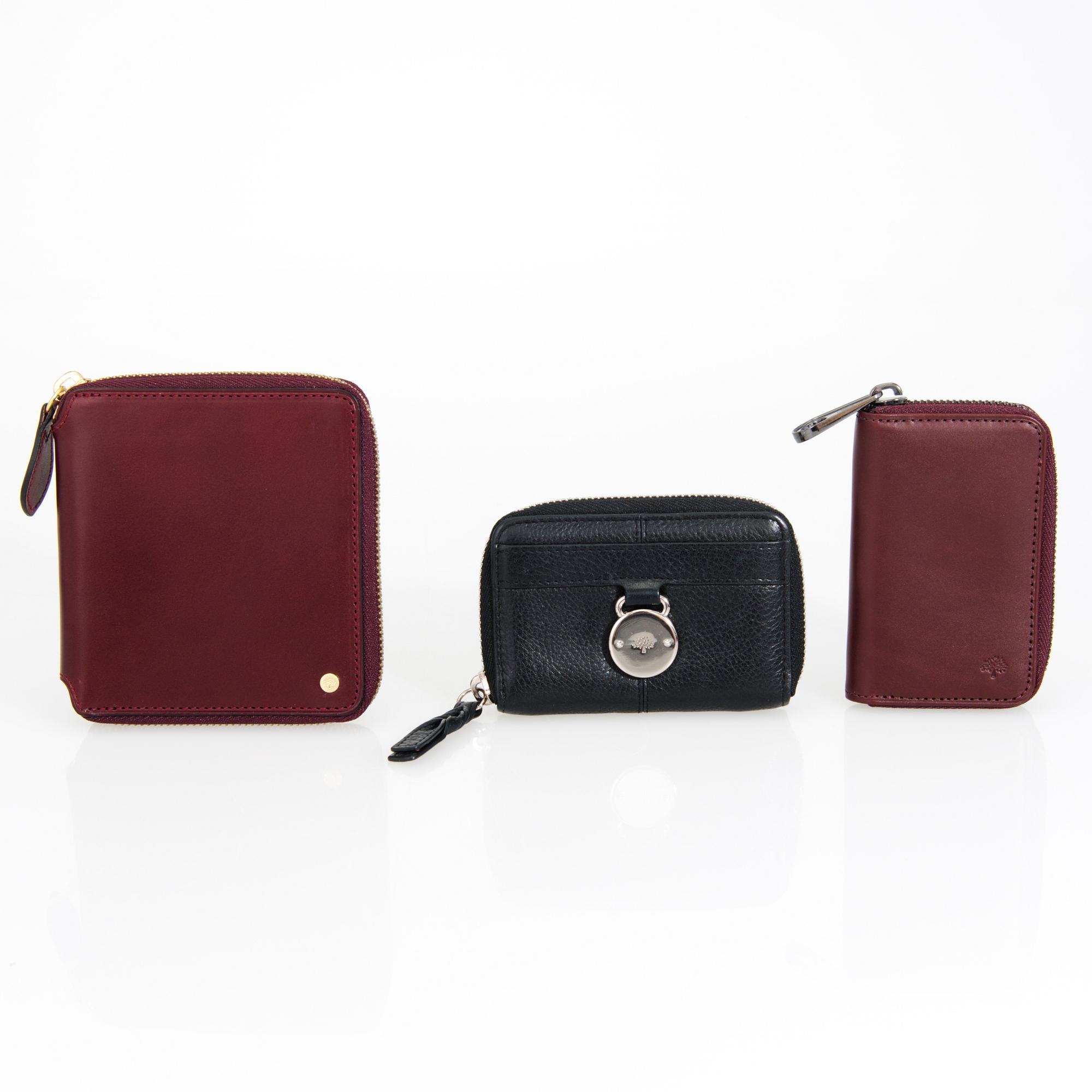 MULBERRY, Key holder, Zip around small wallet and purse.