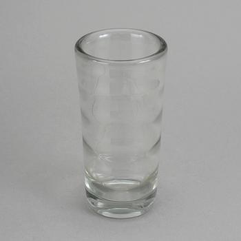 VAS, glas, Vicke Lindstrand, Orrefors, 1930-tal. Osignerad.