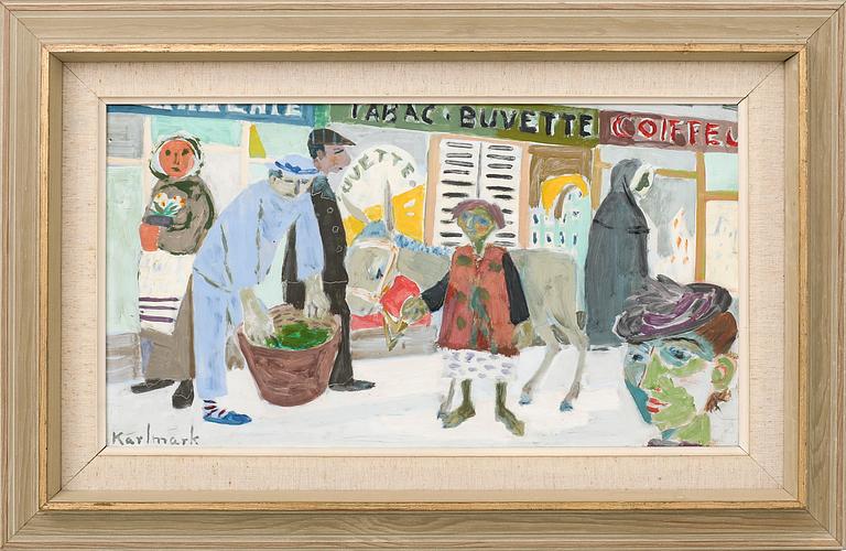Gerhard Karlmark,  oil on panel signed.