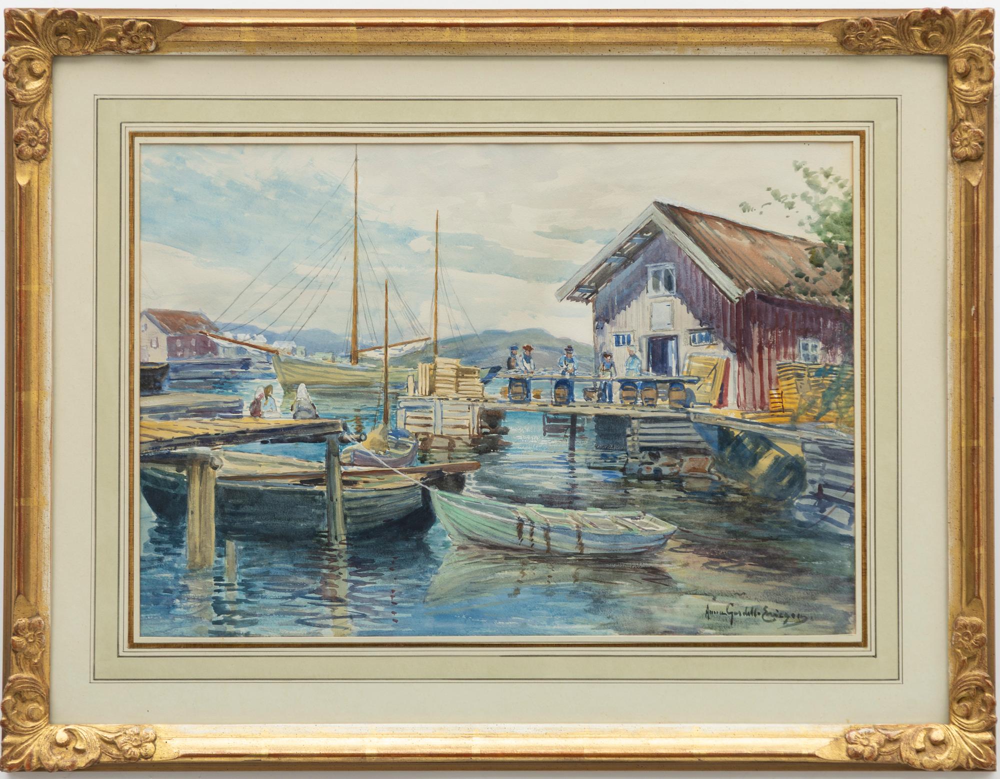 Anna Gardell-Ericson, On the dock.