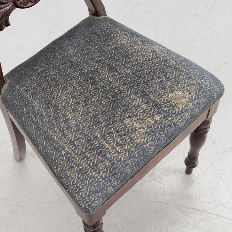 A set of four mahogany chairs, mid19th century.