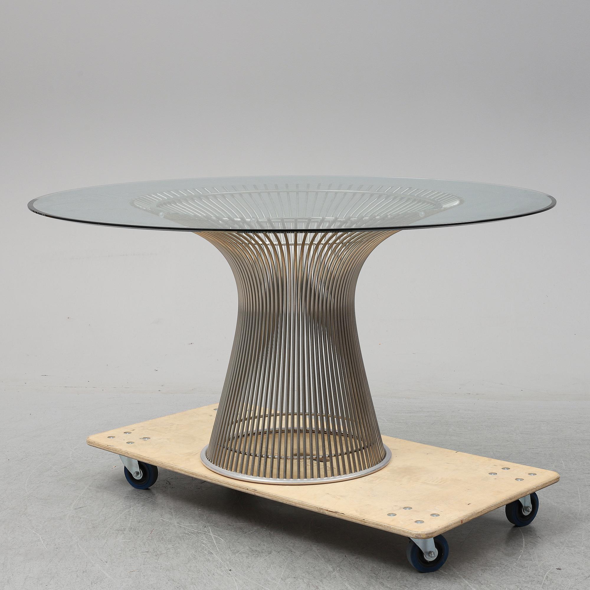 WARREN PLATNER, dinner table, Knoll.
