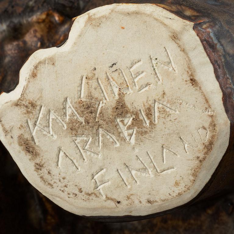 Taisto Kaasinen, figurin,  keramik, signerad T Kaasinen Arabia Finland.