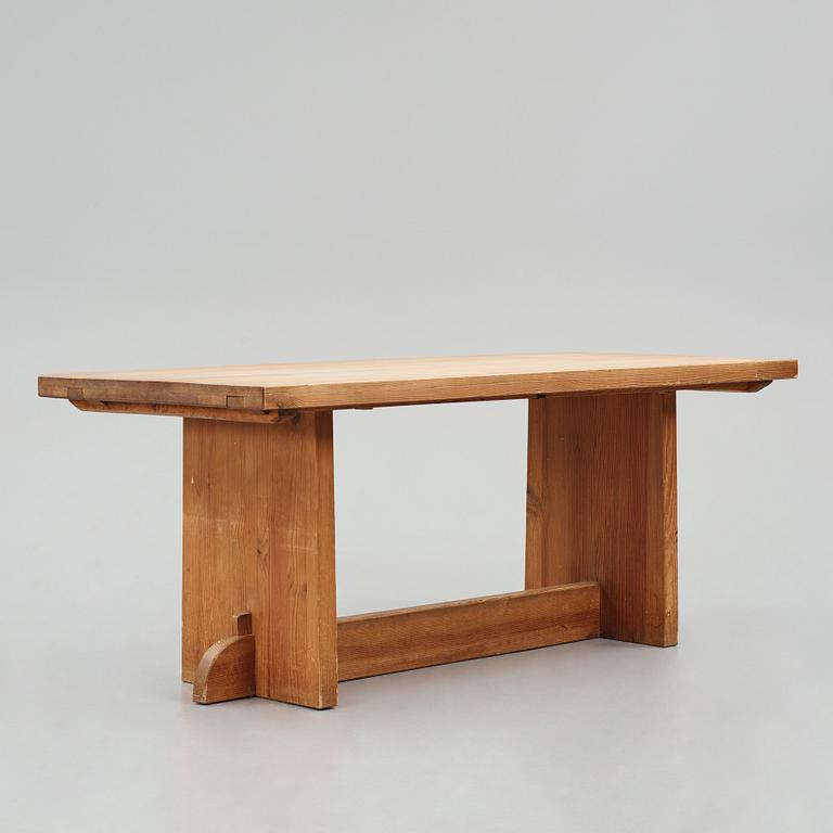 Axel Einar Hjorth, a "Lovö" stained pine table, Nordiska Kompaniet 1930s.