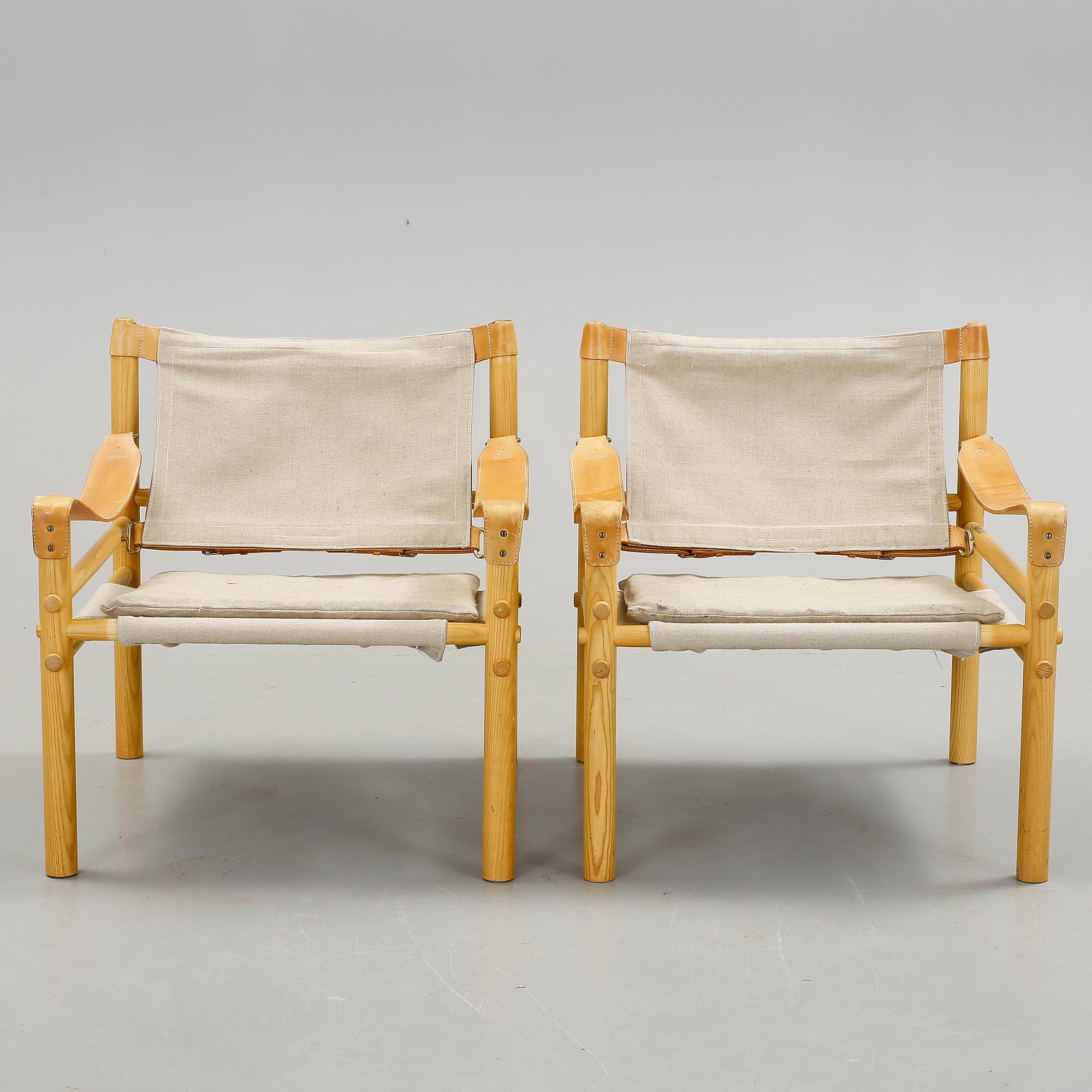 FÅTÖLJER, ett par, "Sirocco", design Arne Norell. 1900-talets andra hälft.