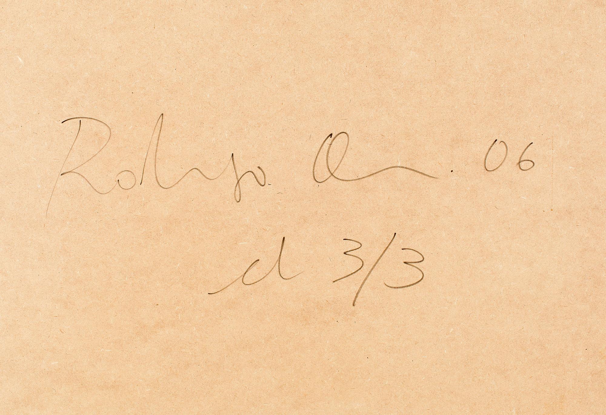 RODRIGO OLIVEIRA, Digital lambda print, signerad och daterad 06, numrerad 3/3 a tergo.