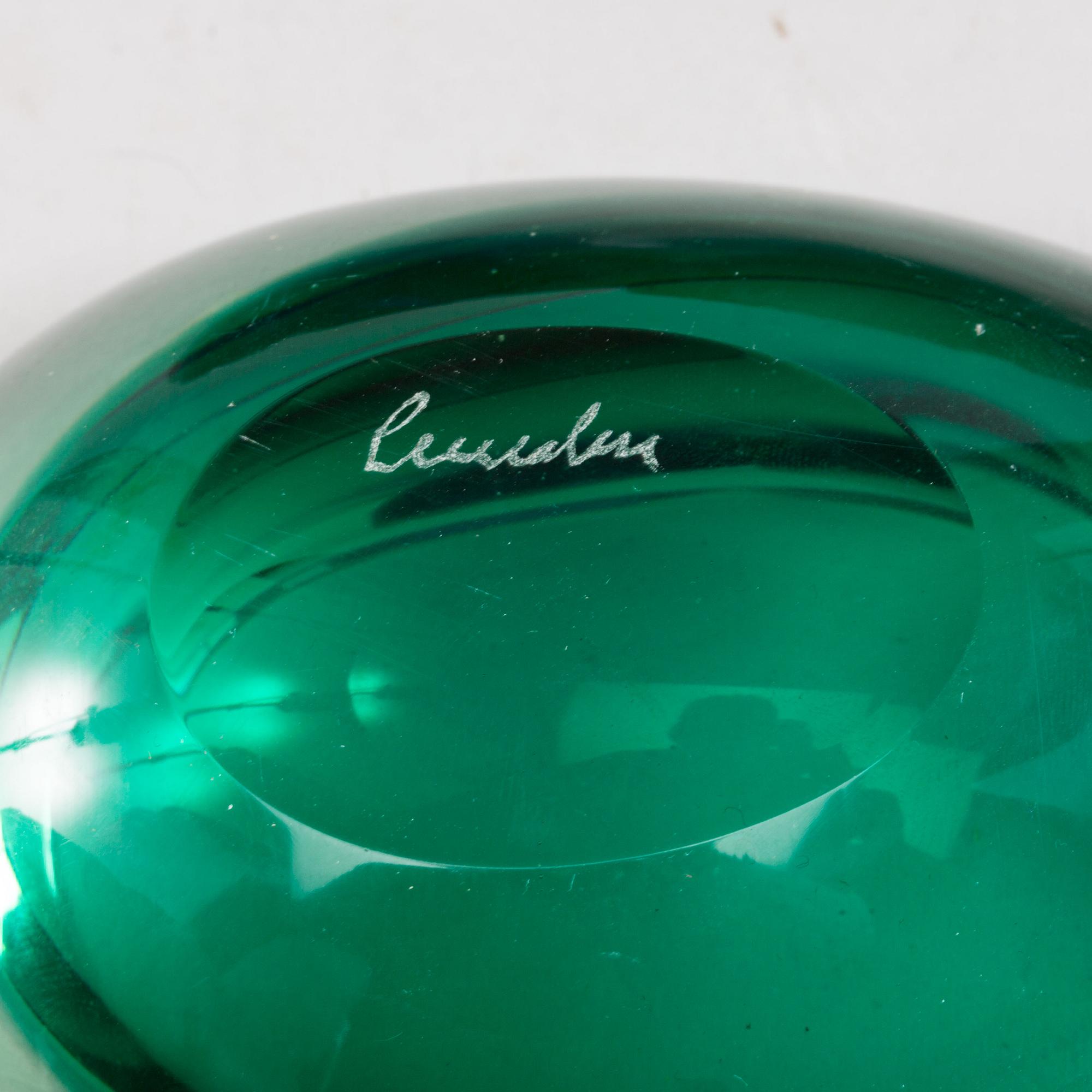 A set of 6 Murano glass ashtrays, 1965.