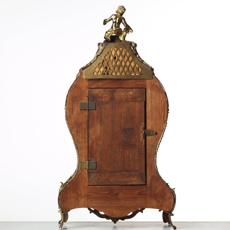 A Swedish Rococo 18th century mantel clock by Petter Ernst (active in Stockholm 1753-84).