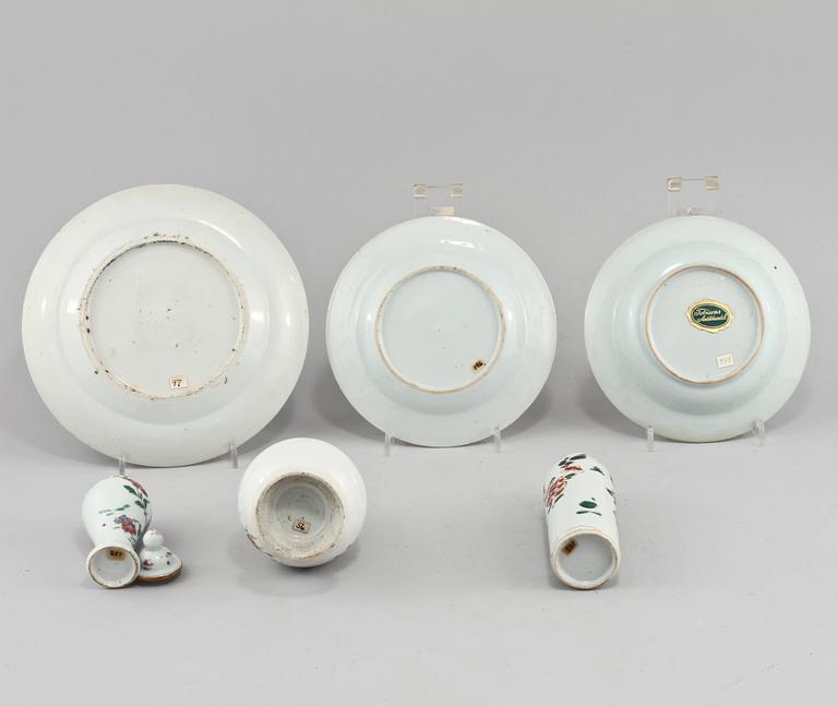 PARTI PORSLIN, 6 delar, porslin, Kina, 1700/1800-tal.