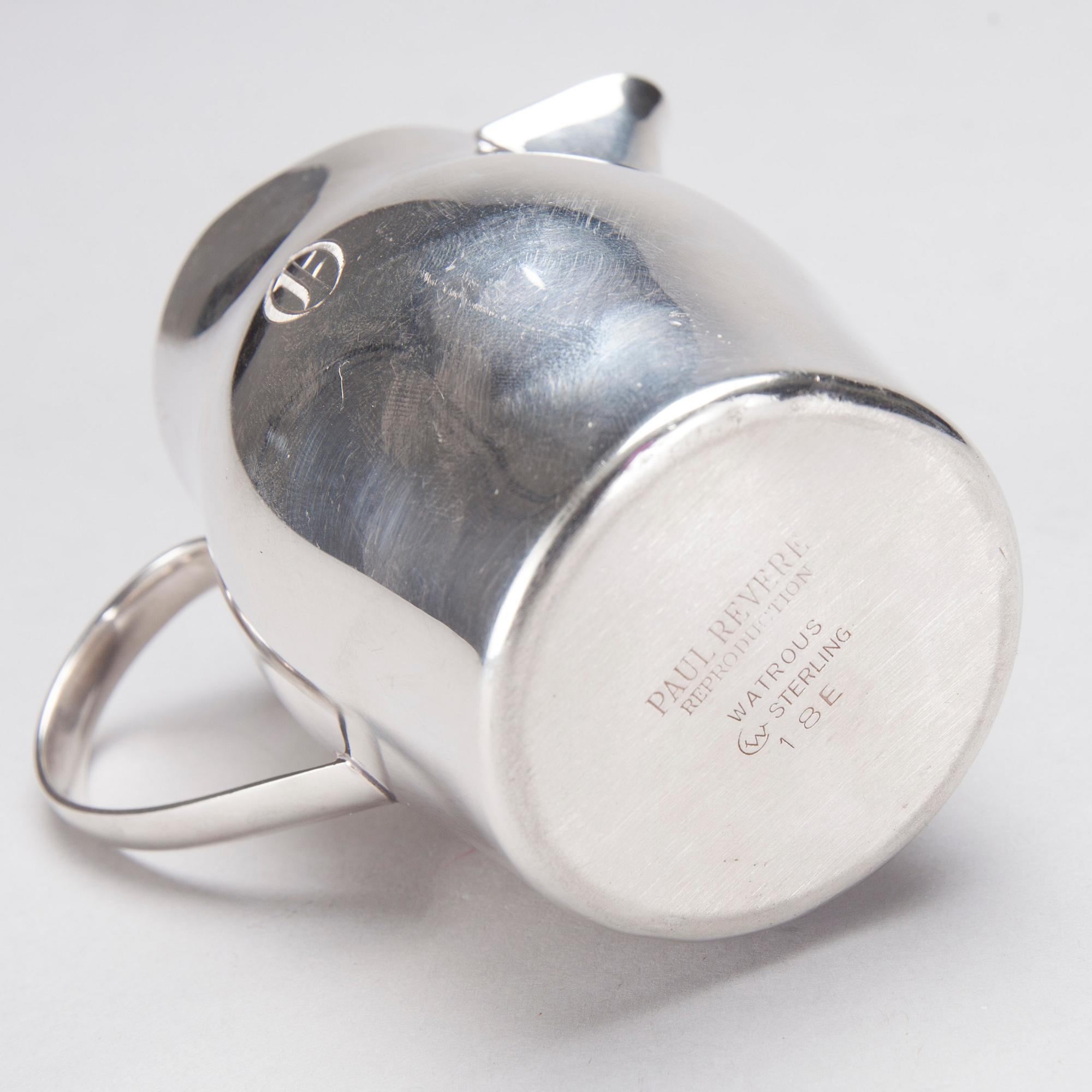 KERMAKKO, Paul Revere, hänen mukaansa, valmistanut Watrous Sterling USA 1900-luku.