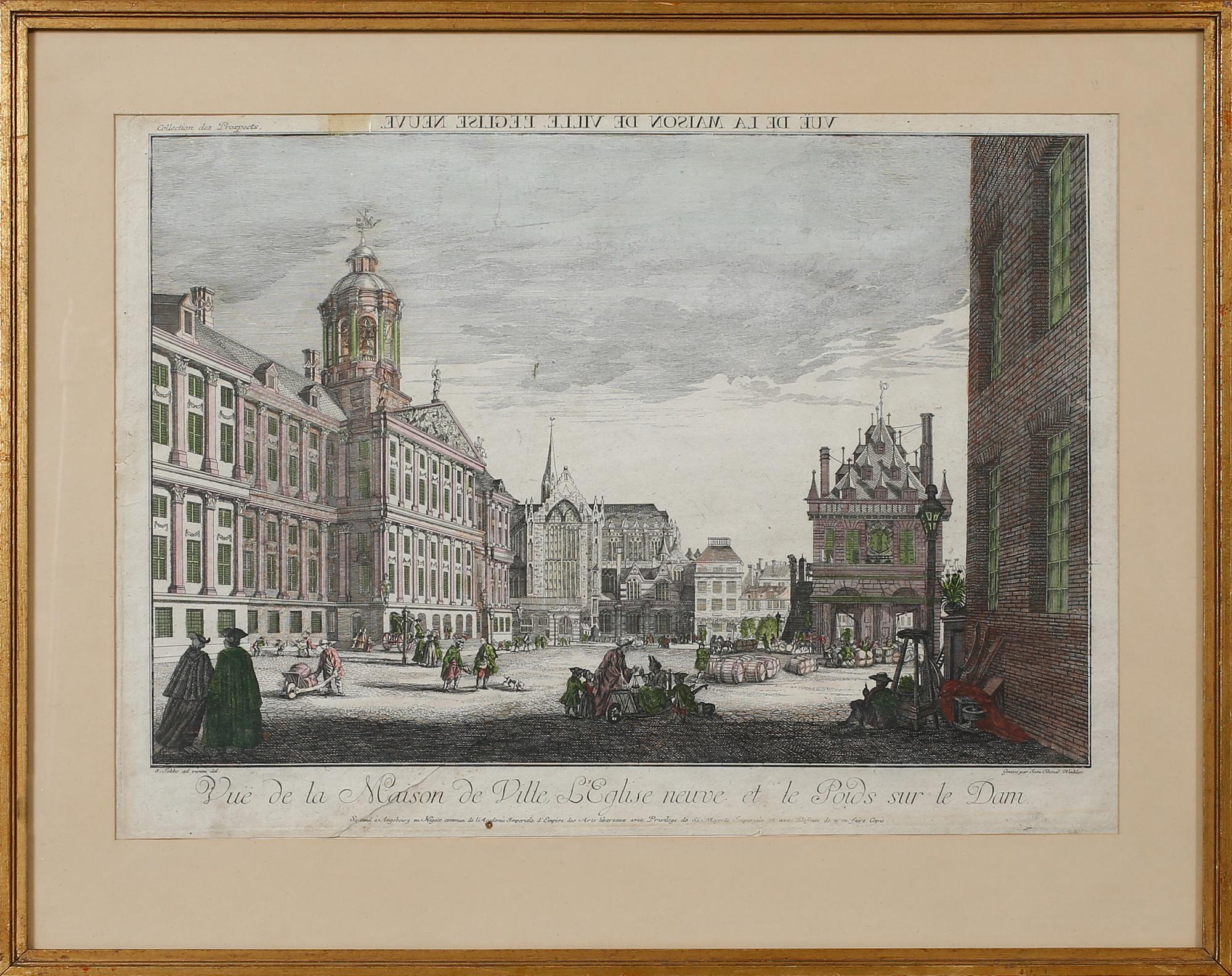 ETSNING, Jean Benoit Winkler efter Simon Fokke, 1700-/1800-tal.