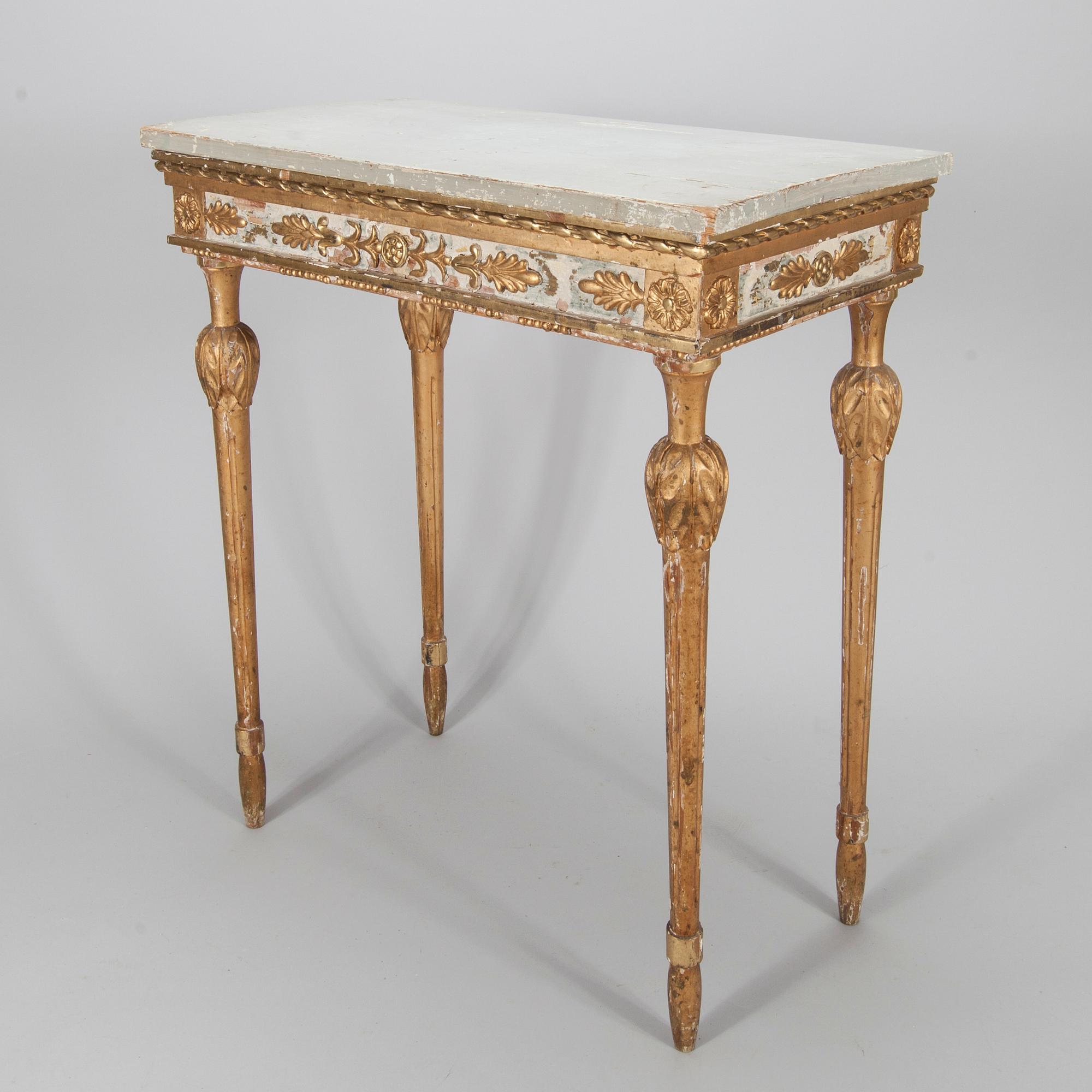 BORD / KONSOLBORD, sengustaviansk stil, sekelskiftet 1800/1900.