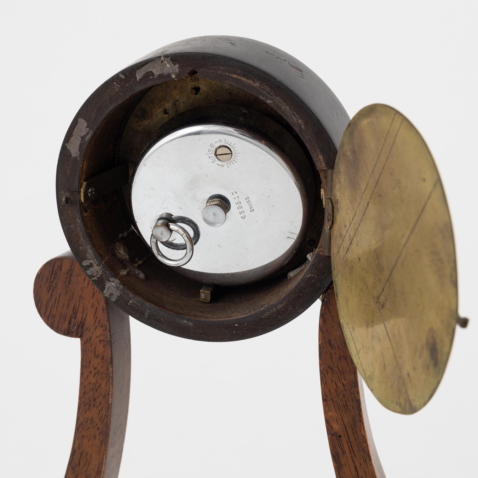 An Empire mantle clock from the 19th century.