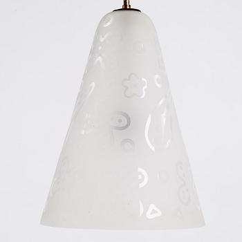 Harald Notini, & Uno Westerberg, a ceiling lamp, model "11462", Arvid Böhlmarks Lampfabrik, 1940s.