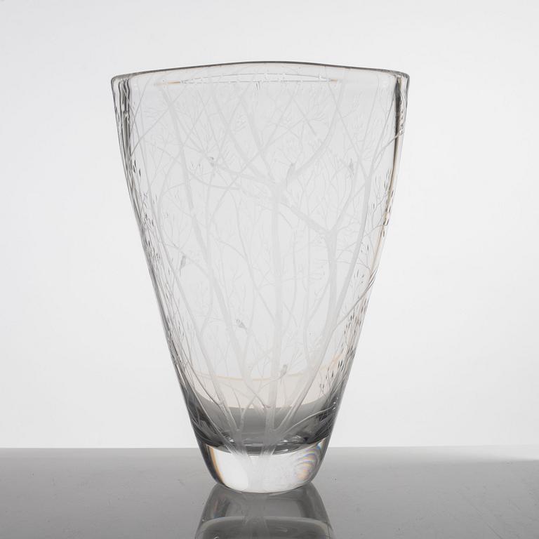 Vicke Lindstrand, a glass vase, Kosta, Sweden, 1950's/60's.