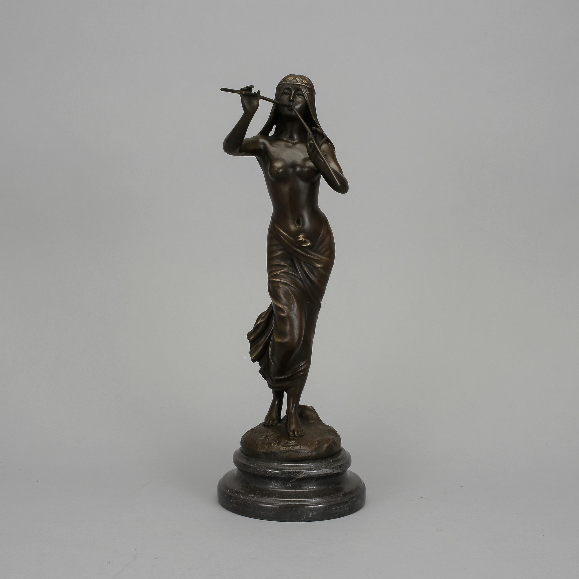SKULPTUR, patinerad brons, 1900-tal.