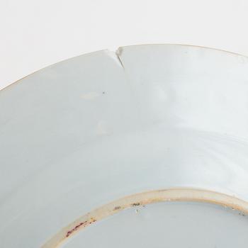 Tallrikar, 4 st, porslin, Kina, Qianlong (1736-95).