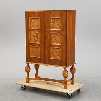 A 1950's mahogany cabinet by Eugen Höglund.