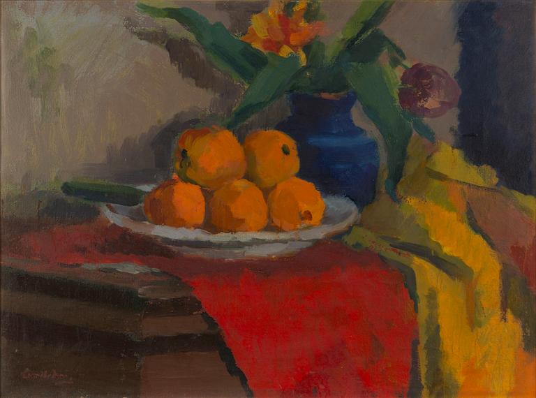 Sixten Lundbohm, Stil life with oranges.