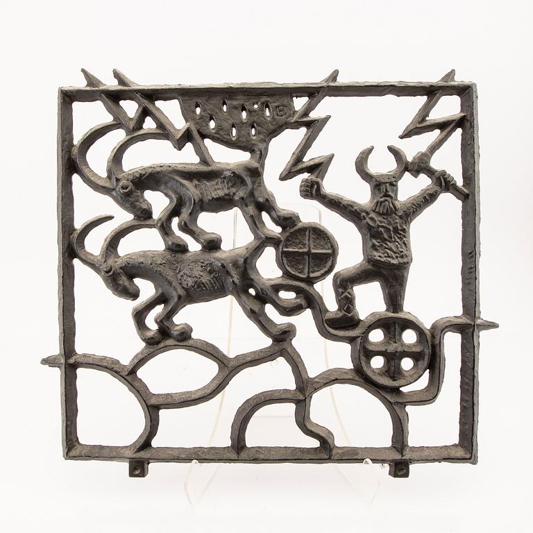 Olle Hermansson, gnistskydd, gjutjärn, Husqvarna 1960-tal.