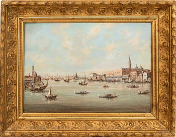 Okänd konstnär 1800/1900-tal , Vy mot Dodgepalatset.