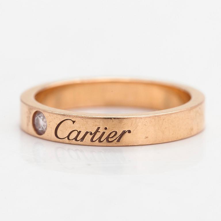 Cartier, ring, 18K roséguld och diamant ca 0.02 ct.