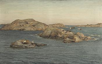 Rolf Mellström, Eiders in the sea band.