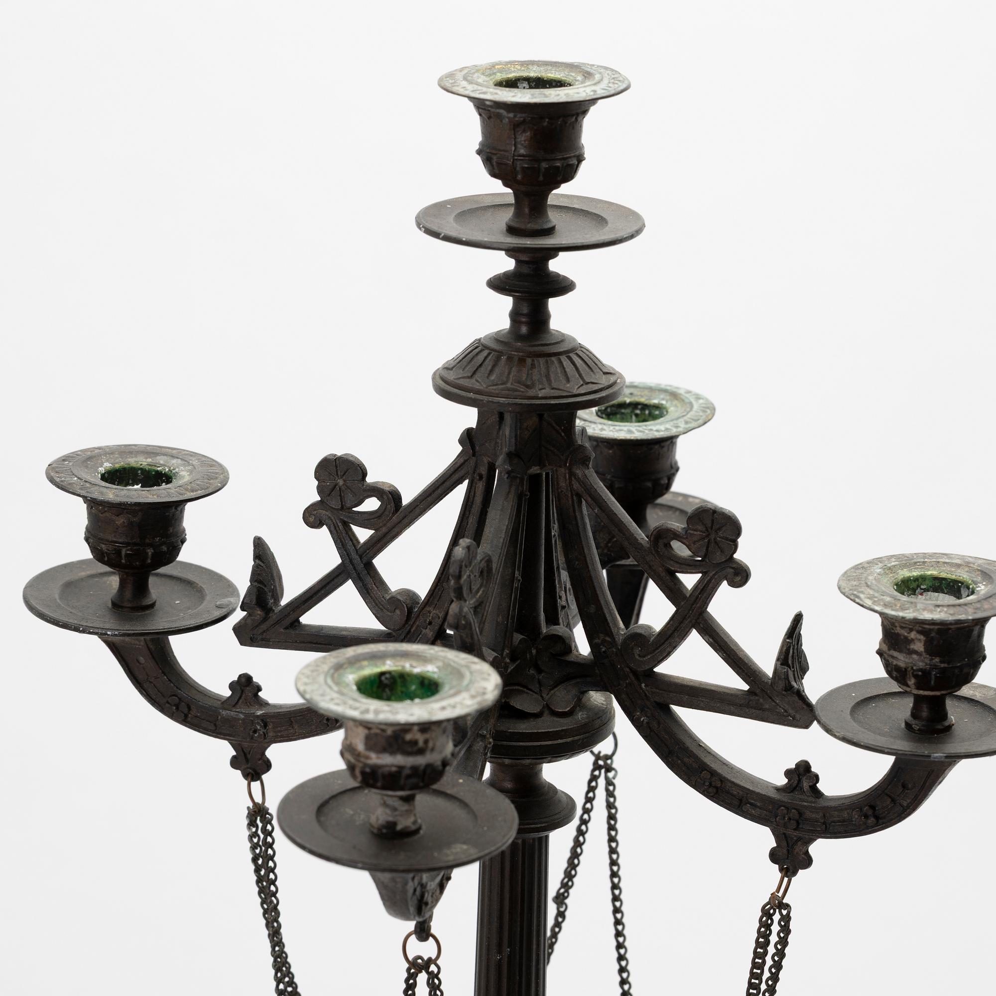 Candelabra, a pair, Empire style, early 20th century.