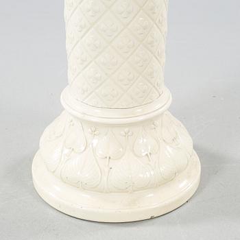 A majolica pedestal from Gustavsberg, 1897.