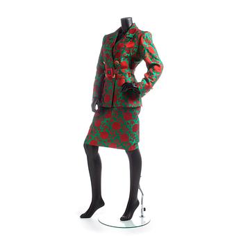 YVES SAINT LAURENT, a two-piece suit consisting of jacket and skirt.