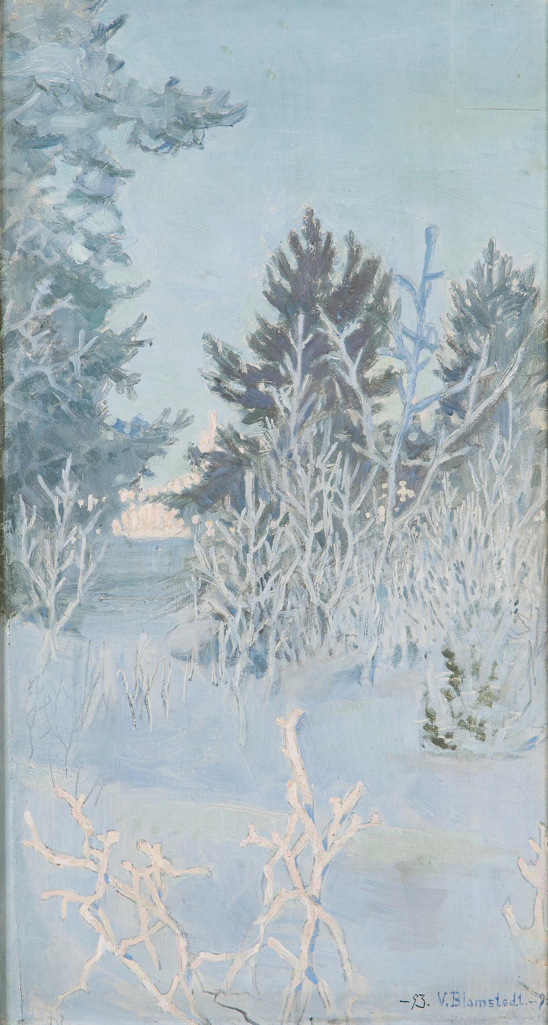 Väinö Blomstedt, Winter Landscape.