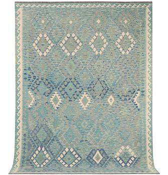 An Afghan kilim carpet, c. 299 x 213 cm.