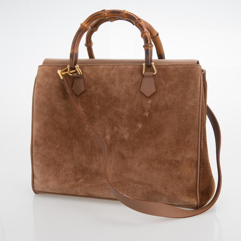 Gucci, Bamboo Flap Tote Bag.