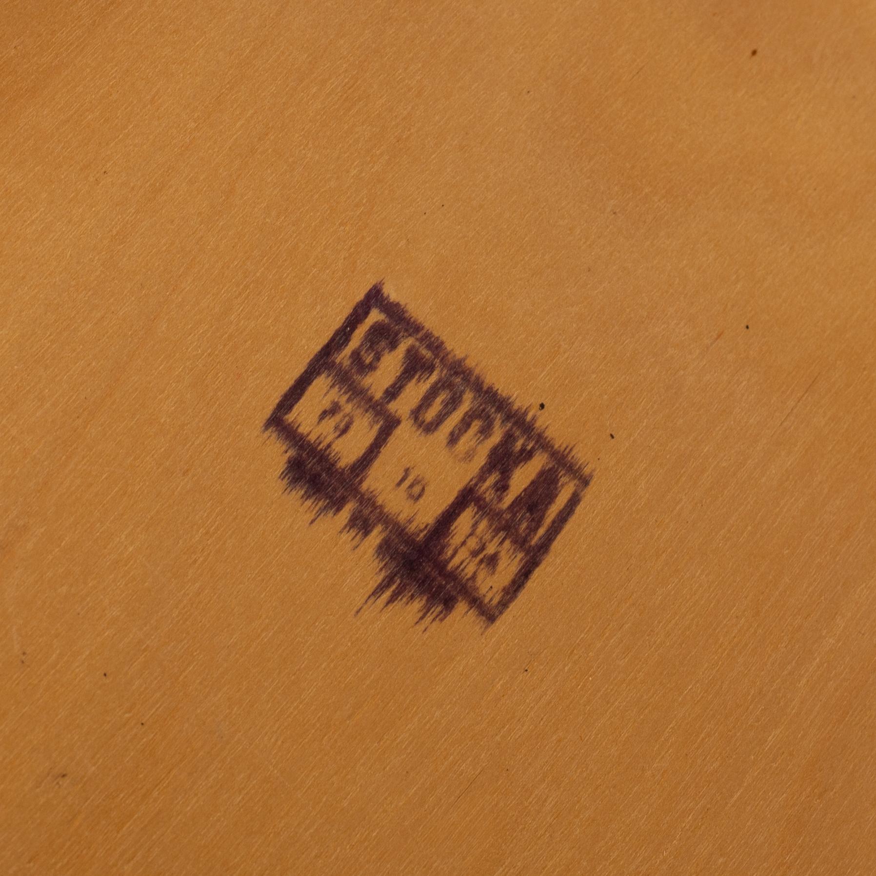 A set of four mid 20th century Stocka chairs.