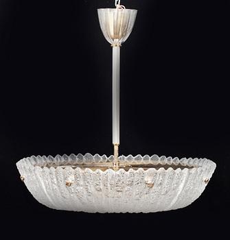 TAKLAMPA, Carl Fagerlund, Orrefors, diam 62 cm.
